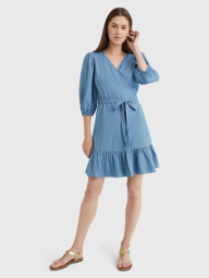 Женское платье на запах Tommy Hilfiger 1159778505 (Синий, XXL)