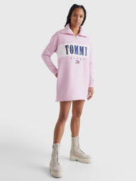 Теплое платье Tommy Hilfiger с длинным рукавом 1159778688 (Розовый, L)