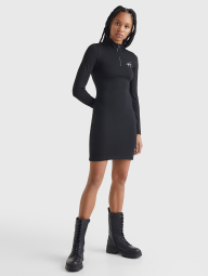 Женское облегающее платье Tommy Hilfiger с длинным рукавом 1159782143 (Черный, XL)