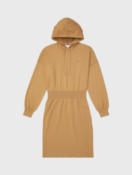 Женское платье-худи Tommy Hilfiger с капюшоном 1159782488 (Коричневый, XL)