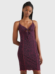 Легкое женское платье Tommy Hilfiger на бретельках 1159783797 (Розовый, XL)