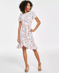 Женское платье Calvin Klein с принтом 1159784342 (Розовый, 12)