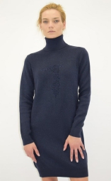 Теплое женское платье Trussardi 1159786174 (Синий, S)