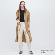 Женское платье-рубашка UNIQLO 1159786607 (Бежевый, L)