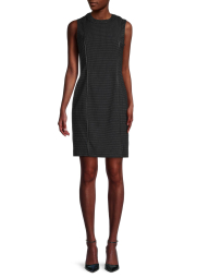 Женское платье-футляр Karl Lagerfeld Paris без рукавов 1159787087 (Черный, 12)