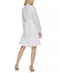 Женское платье-рубашка Tommy Hilfiger с поясом 1159795110 (Белый, 2)