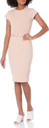 Женское облегающее платье GUESS футболка и юбка 1159790885 (Розовый, XS)