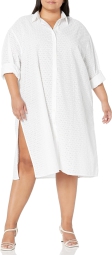 Женское платье-рубашка Tommy Hilfiger с вышивкой 1159797213 (Белый, 3X)