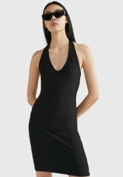 Женское платье в рубчик Tommy Hilfiger 1159794887 (Черный, XL)
