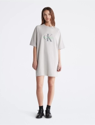 Жіноче плаття-футболка Calvin Klein з коротким рукавом 1159796612 (Сірий, XS)