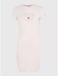 Жіноча еластична сукня Tommy Hilfiger з логотипом 1159797134 (Рожевий, M)