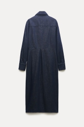 Джинсовое платье ZARA на молнии 1159803007 (Синий, M)