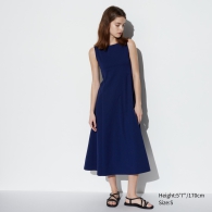 Женское платье Uniqlo с технологией AIRism 1159799180 (Синий, XS)