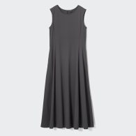 Женское платье Uniqlo с технологией AIRism 1159799185 (Серый, S)