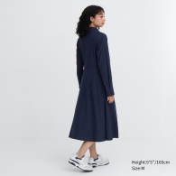 Жіноча сукня-сорочка UNIQLO з начосом 1159799202 (Білий/синій, S)