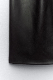 Сукня-міні ZARA з екошкіри 1159800072 (Чорний, XS)