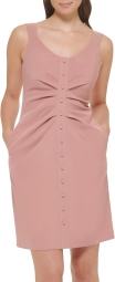 Женское облегающее платье GUESS с пуговицами 1159800301 (Розовый, 4)