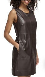 Платье из искусственной кожи Tommy Hilfiger 1159803474 (Коричневый, 6)