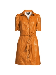 Сукня-сорочка DKNY зі штучної шкіри 1159804331 (Помаранчевий, 8(M))