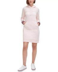 Теплое платье Tommy Hilfiger с длинным рукавом 1159805582 (Розовый, L)