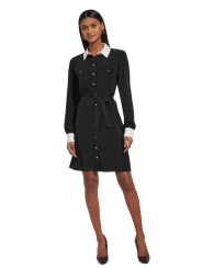 Женское платье-рубашка Karl Lagerfeld Paris 1159806647 (Черный, L)
