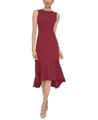 Женское платье Calvin Klein с молнией 1159808004 (Бордовый, 10)