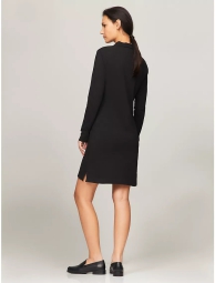 Женское платье-поло Tommy Hilfiger с длинными рукавами 1159808349 (Черный, XL)
