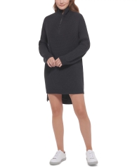 Вязанное платье Calvin Klein с полумолнией 1159824040 (Черный S)