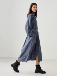 Жіноча сукня-сорочка UNIQLO з поясом 1159824686 (Синій L)