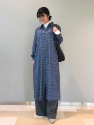 Жіноча сукня-сорочка UNIQLO з поясом 1159824686 (Синій L)
