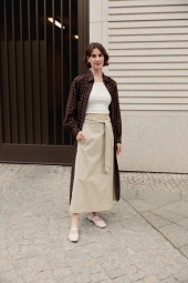 Сукня-сорочка UNIQLO з поясом 1159825232 (Коричневий S)