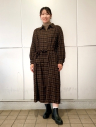 Сукня-сорочка UNIQLO з поясом 1159825232 (Коричневий S)