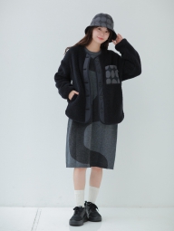 Теплое платье Uniqlo с длинным руковом 1159827114 (Серый L)
