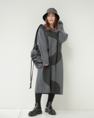 Теплое платье Uniqlo с длинным руковом 1159827114 (Серый L)
