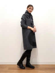 Теплое платье Uniqlo с длинным руковом 1159827114 (Серый L)