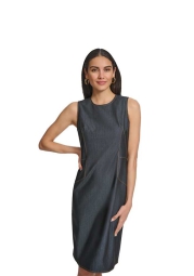 Сукня-футляр із деніму Calvin Klein без рукавів 1159828289 (Синій 2)
