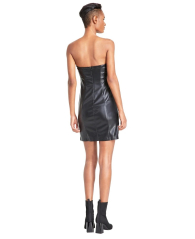 Женское мини-платье из экокожи GUESS 1159832474 (Черный 10)
