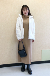 Женское платье Uniqlo в рубчик 1159833480 (Бежевый M)
