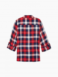Женская клетчатая рубашка Tommy Hilfiger 1159767954 (Красный/Синий, XS)