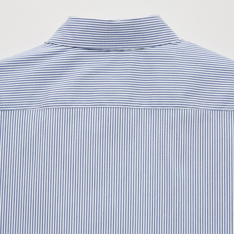 Женская легкая рубашка Uniqlo в полоску 1159785099 (Синий, XS)