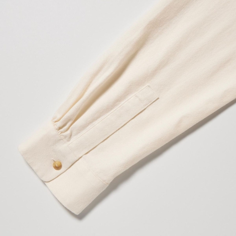 Женская рубашка Uniqlo на пуговицах 1159792337 (Белый, XL)