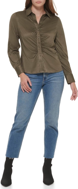 Жіноча сорочка Calvin Klein 1159796579 (Зелений, XL)