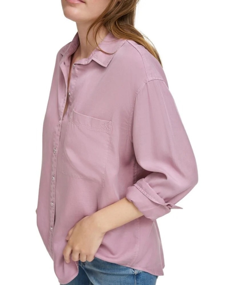 Жіноча сорочка Calvin Klein на гудзиках 1159806764 (Бузковий, S)