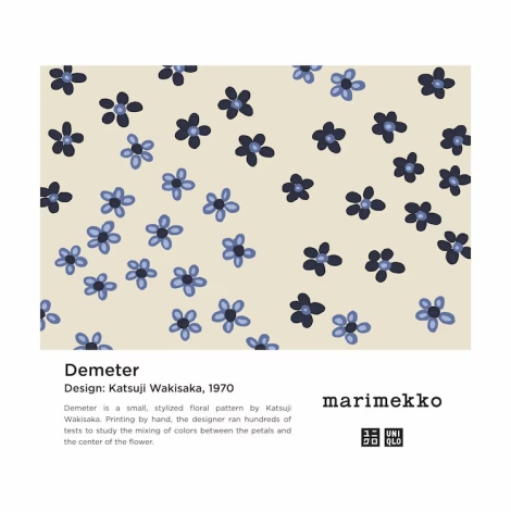 Женская льняная рубашка Uniqlo Marimekko с короткими рукавами 1159815822 (Молочный XS)