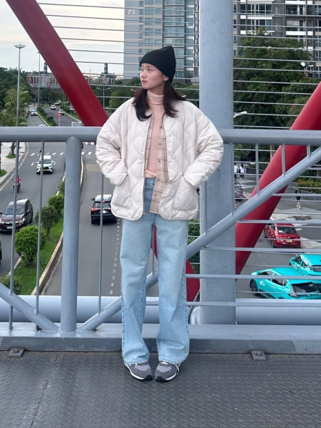 Жіноча сорочка Uniqlo в клітинку 1159830307 (Бежевий XL)