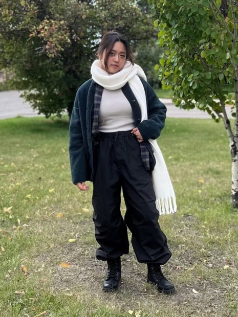 Фланелева сорочка Uniqlo в клітинку 1159831136 (Синій/Зелений S)
