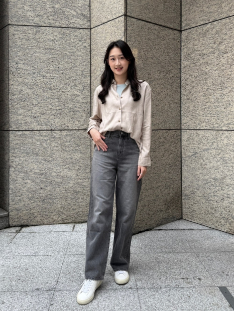 Женская фланелевая рубашка Uniqlo 1159833066 (Бежевый M)