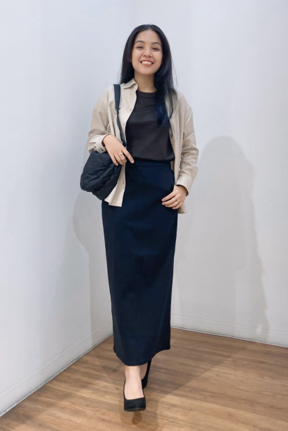 Женская фланелевая рубашка Uniqlo 1159833066 (Бежевый M)