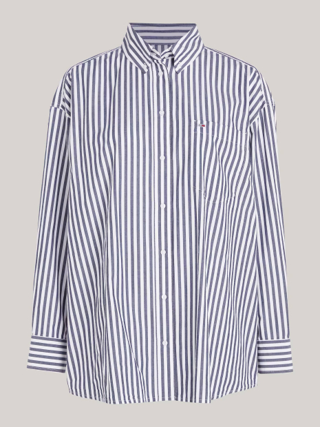 Жіноча сорочка Tommy Hilfiger в смужку 1159834303 (Білий XS)