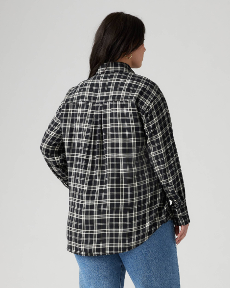 Женская рубашка Levi's 1159834898 (Черный/Белый XXL)